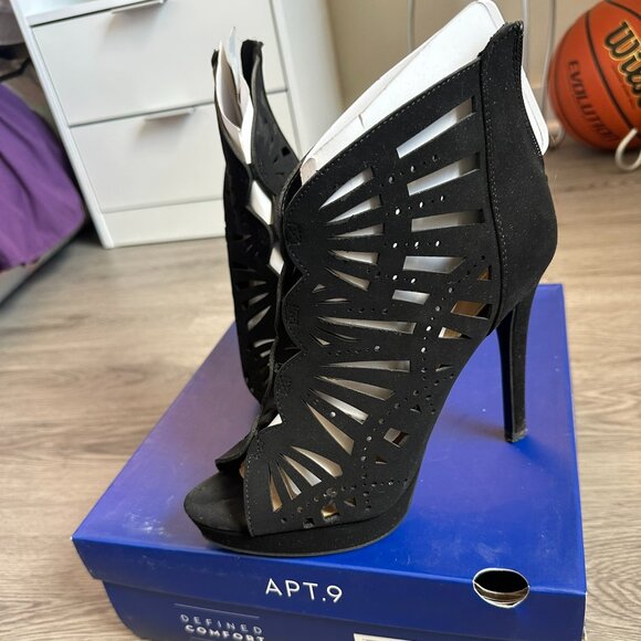 Apartment 9 Kohl's Women's Open Toe High Heels - Knowledge - Black - Size 8.5 - Picture 2 of 7